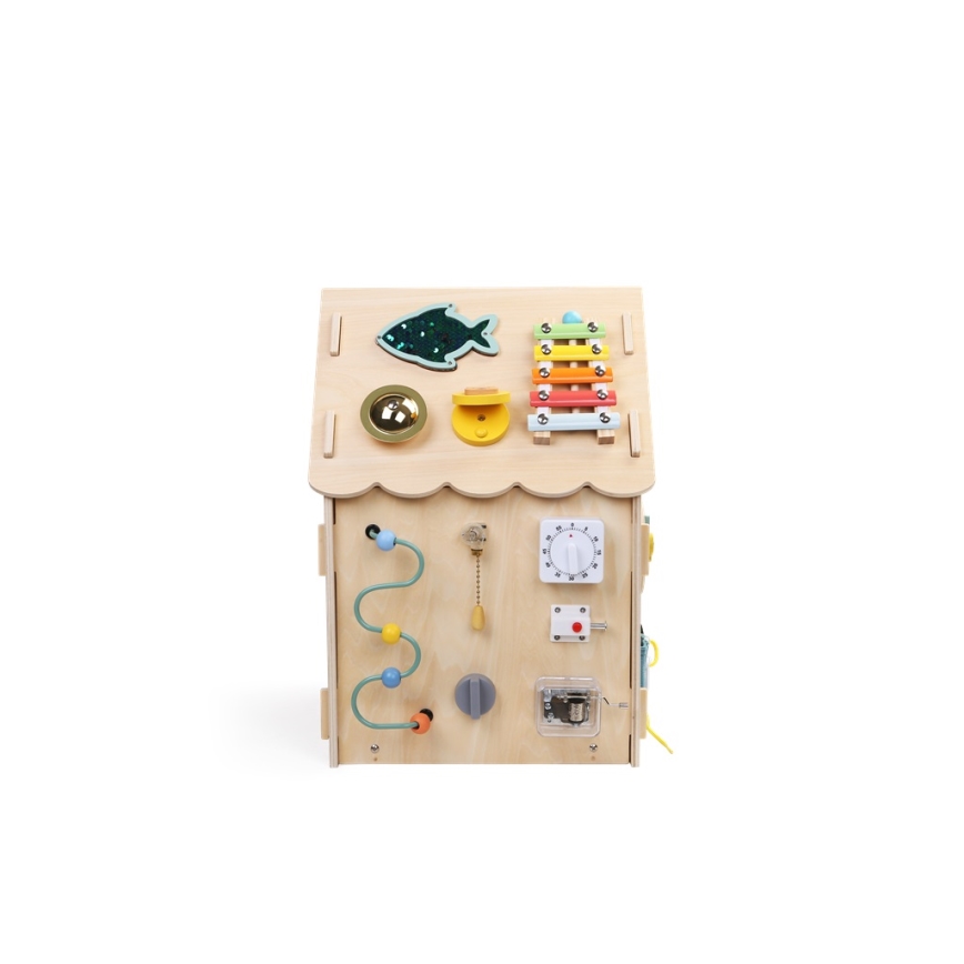 2Kids Toys - Aktiviteettitaulu talomalli beige