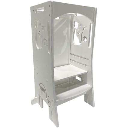 2Kids Toys - Kasvava oppimistorni Kissa liukumäen ja liitutaulun kanssa