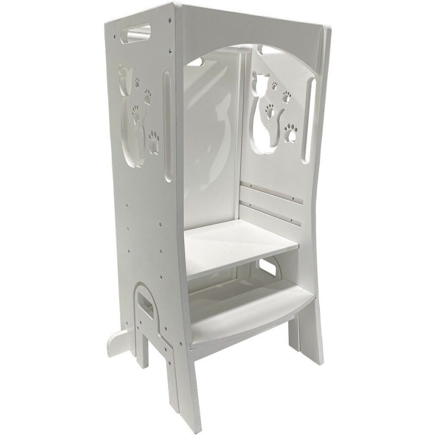 2Kids Toys - Kasvava oppimistorni Kissa liukumäen ja liitutaulun kanssa