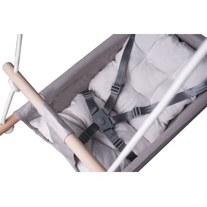 2Kids Toys - Lasten tekstiilikeinu pienimmille harmaa