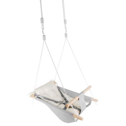 2Kids Toys - Lasten tekstiilikeinu pienimmille harmaa