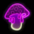 2Kids Toys - LED-neoninen seinäkoriste LED/5W/USB sienimuotoinen