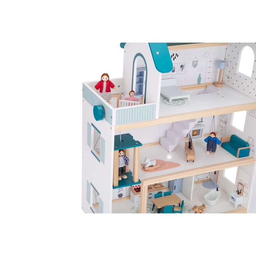 2Kids Toys - Puinen nukkekoti Barbora