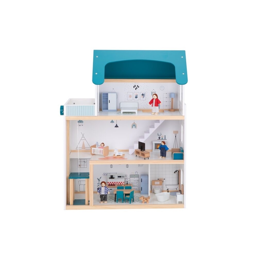 2Kids Toys - Puinen nukkekoti Barbora