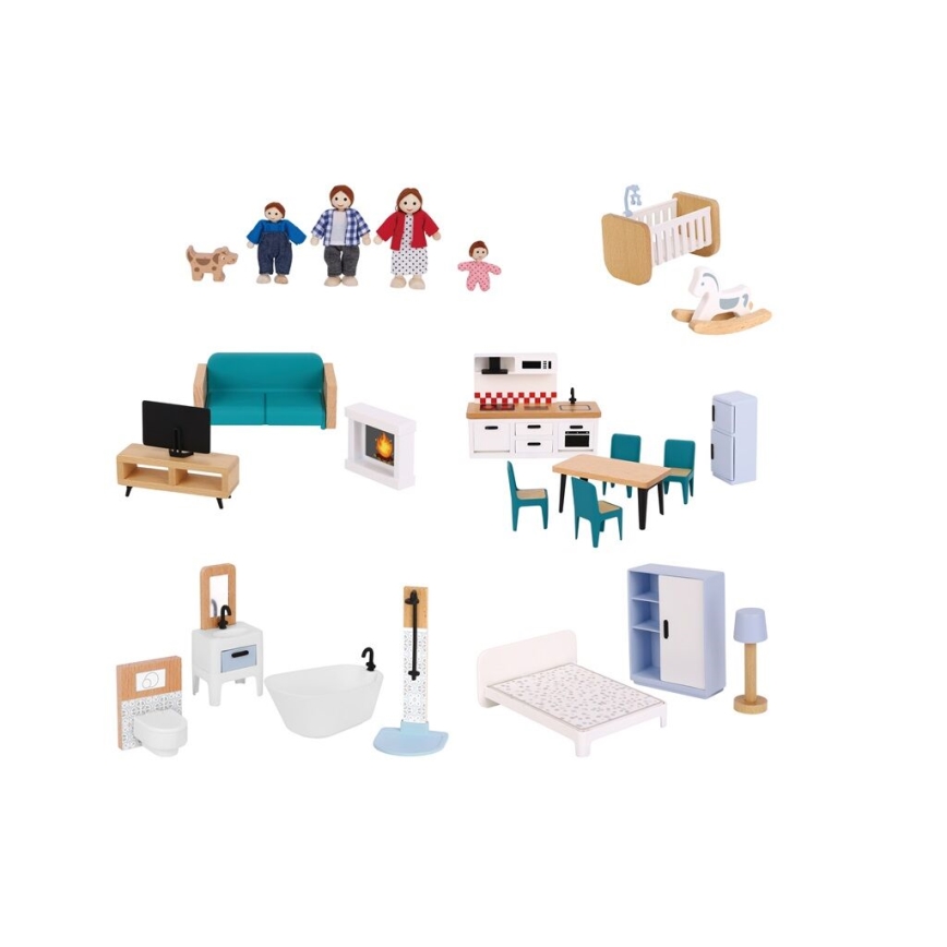 2Kids Toys - Puinen nukkekoti Barbora