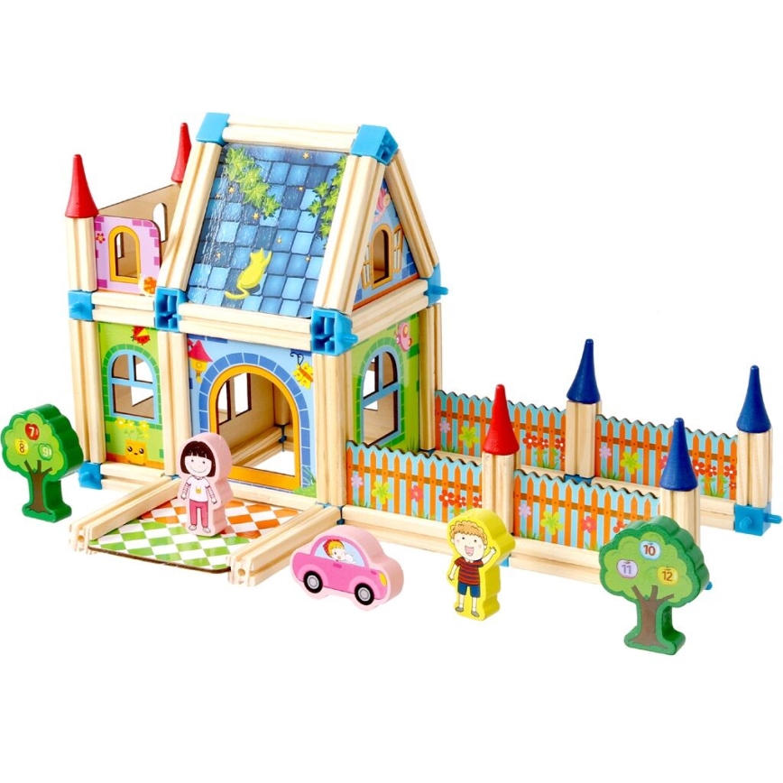 2Kids Toys - Puuinen rakennussarja: Linna
