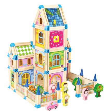 2Kids Toys - Puuinen rakennussarja: Linna