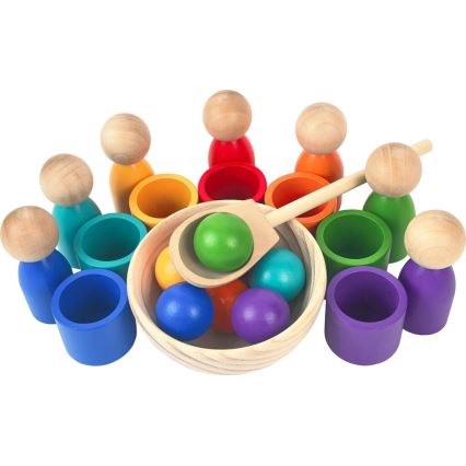 2Kids Toys - Sateenkaarinuket ja 7 värillistä palloa