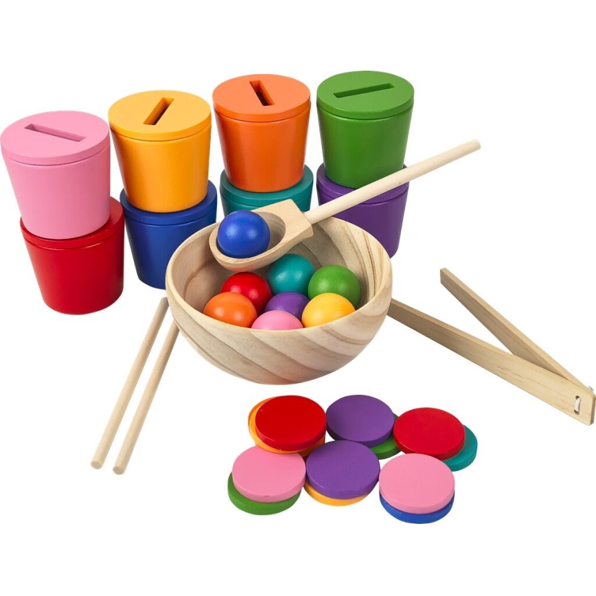 2Kids Toys - Sateenkaaripallot, kolikot ja kupit, 8 väriä