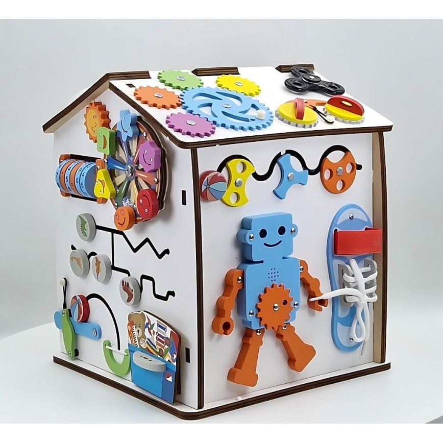 2Kids Toys - talonmuotoinen aktiviteettilevy, valkoinen