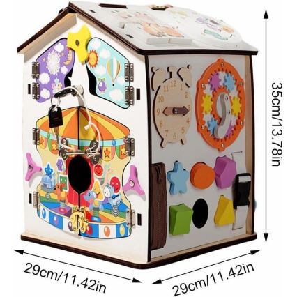 2Kids Toys - talonmuotoinen aktiviteettilevy, valkoinen