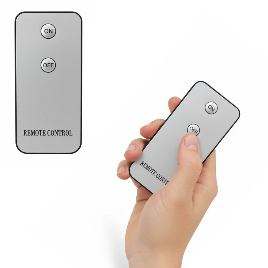 3 kpl BRILLO LED-kynttiläsetti, LED/2xAA, musta + kaukosäädin