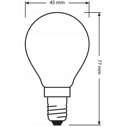 3 kpl LED-polttimo BASE CLASSIC FILAMENT E14, 5,9 W, 230 V, 4000 K - Osram