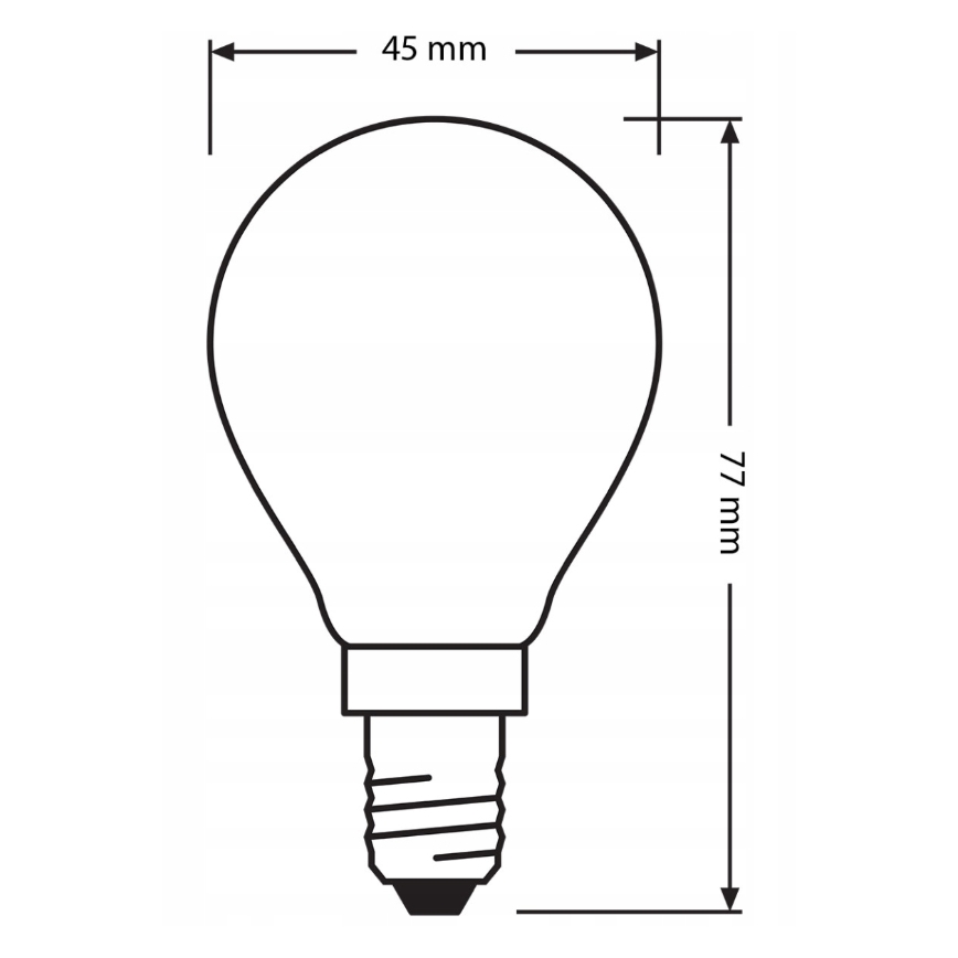 3 kpl LED-polttimo BASE CLASSIC FILAMENT E14, 5,9 W, 230 V, 4000 K - Osram