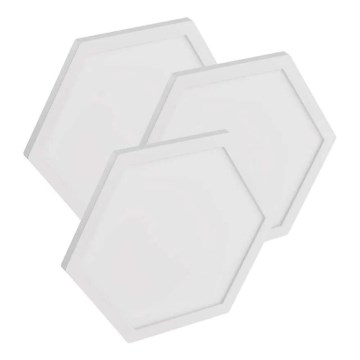 3 kpl LED RGBIC+CCT himmennettävä paneeli - laajennus LED/1,8W/230V Wi-Fi Tuya