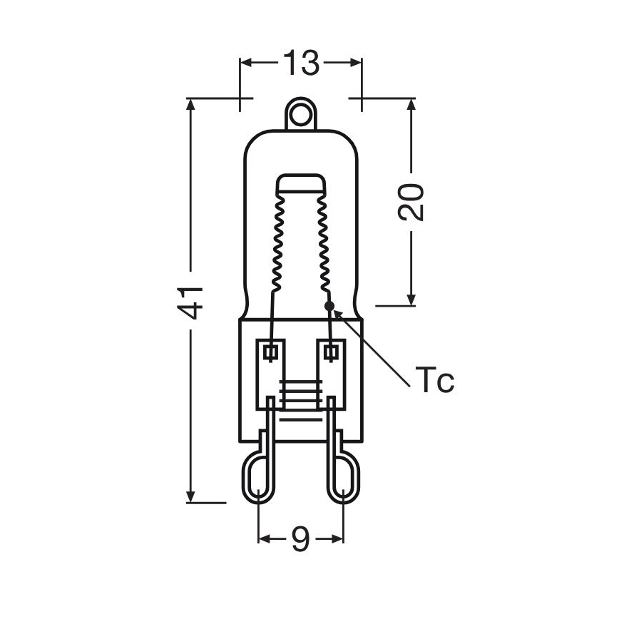 3 kpl uunin polttimoa HALOPIN G9/40W/230V 2700K - Osram