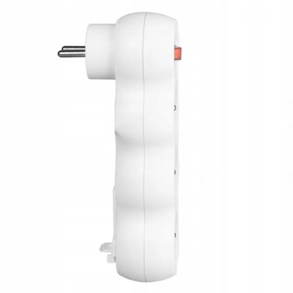 3-paikkainen jatkopistorasia kytkimellä