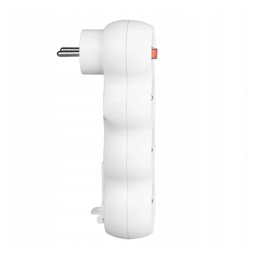 3-paikkainen jatkopistorasia kytkimellä