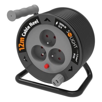 3-pistorasiallinen jatkojohtokela, 12 m