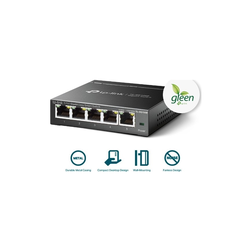 5-porttinen gigabitin Easy Smart-kytkin