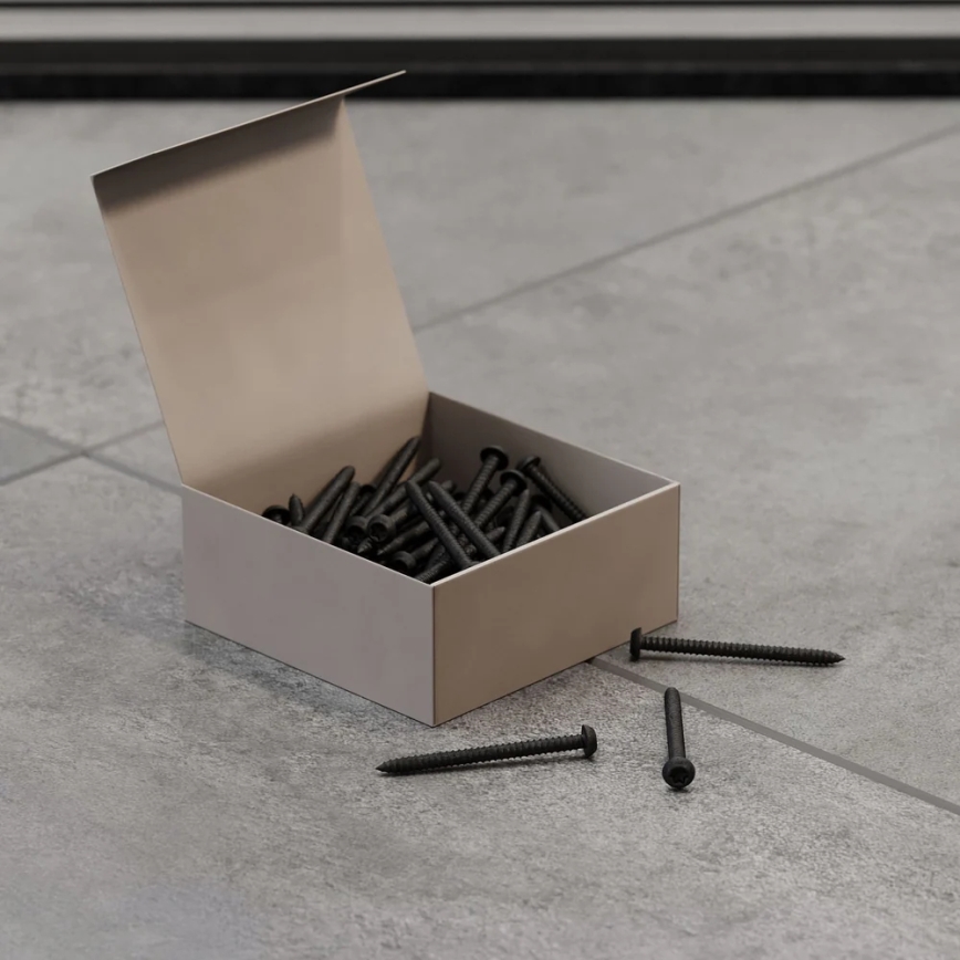 50 kpl Torx T25 -ruuveja, 12 mm, musta lakattu