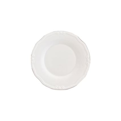 53-osainen ruokailusarja valkoinen/hopea/posliini