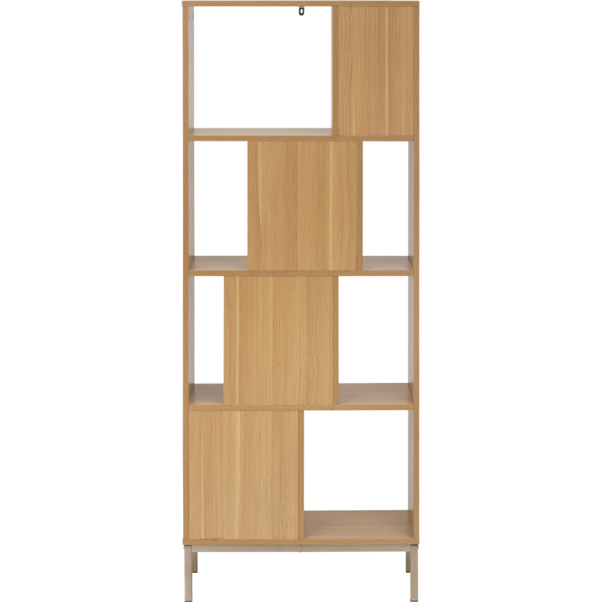 5five - GRID-kirjahylly 63x159x30 cm ruskea