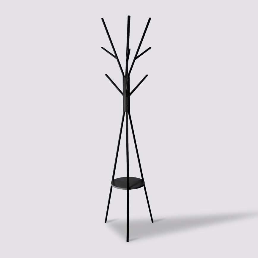 5five - Jalallinen naulakko TASO 180x44 cm musta