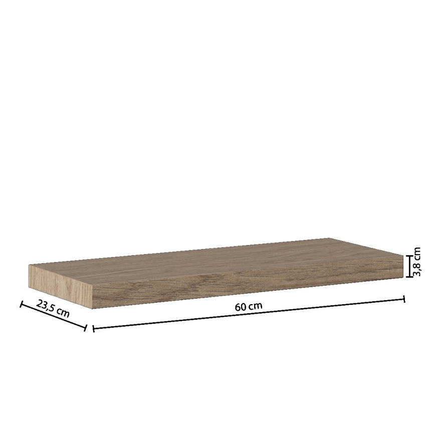 5five - Seinähylly HYLE 60x24 cm tammi