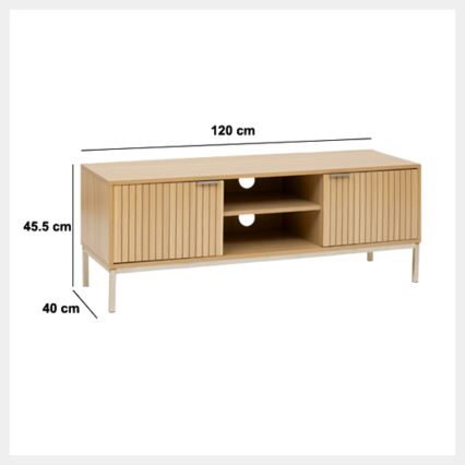 5five - TV-taso KUBI 120x40 cm ruskea