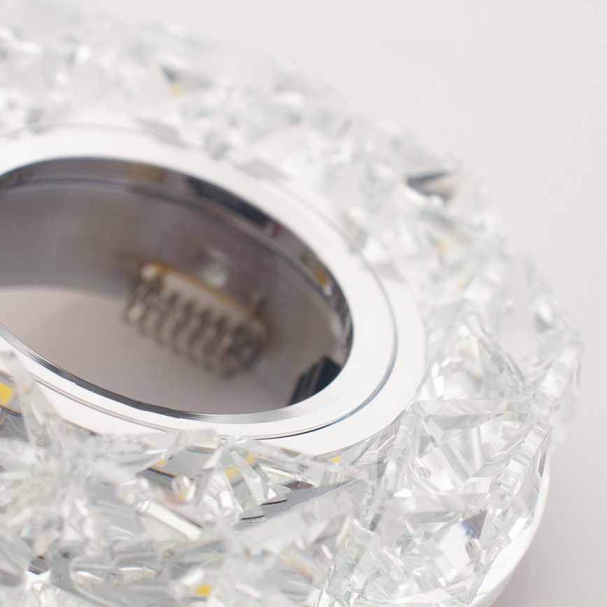 Emithor 71094 - LED-kattovalaisin CRYSTAL FIX 1xGU10/50W + LED/3W-nauha