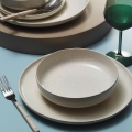 8-osainen ruokailusarja, beige/posliini