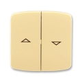 ABB 3558A-A662 D - 2-osainen sälekaihdinkytkimen kansi TANGO beige
