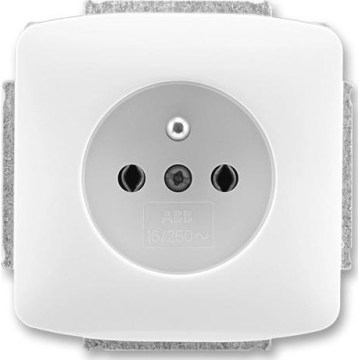 ABB 5518A-A2349 B - TANGO kehyksetön kotitalouspistorasia 250V valkoinen