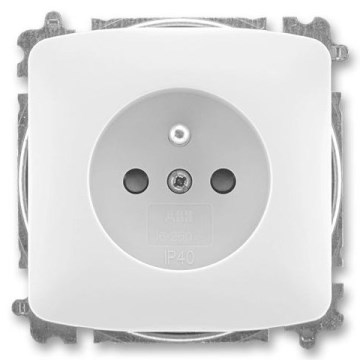 ABB 6619A-A06357 B - Kehyksetön kotitalouspistorasia TANGO 250V valkoinen