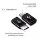 Adapteri Micro USB USB-C:lle musta