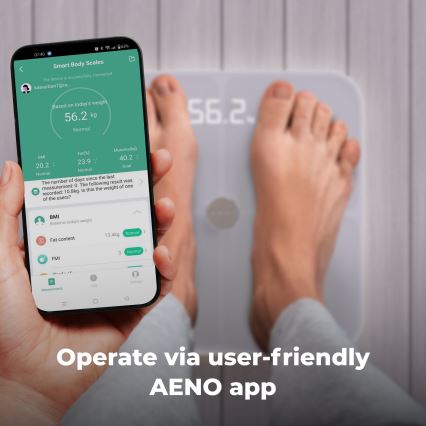 AENO - Älykäs henkilökohtainen vaaka 3xAAA