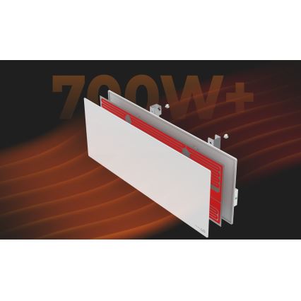 AENO - Älykäs sähköinen infrapaneeli 700W ajastin/termostaatti IP44 Wi-fi valkoinen