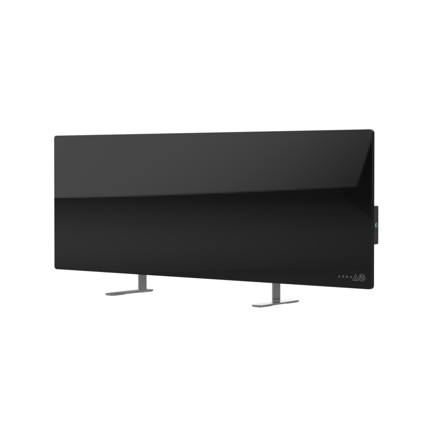 AENO - Älykäs sähköinen infrapunapaneeli 700W ajastin/termostaatti IP44 Wi-fi musta