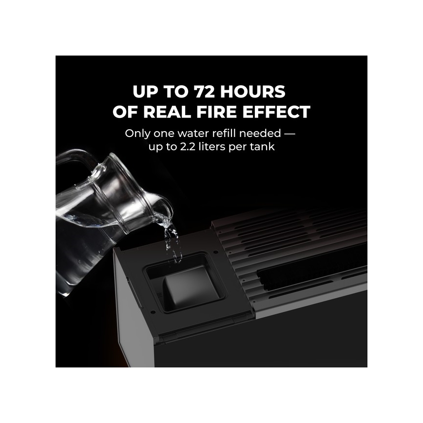 AENO - Älykäs sähkölämmityslaite/konvektori 1000/2000 W musta