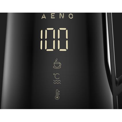 AENO - Älykäs vedenkeitin LED-näytöllä 1,7 l 2200 W/230 V musta