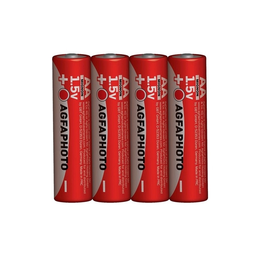 4 kpl Sinkkiparisto AA 1,5V