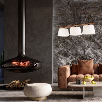 Kattovalaisin AIDA 3xE27/60W/230V pähkinä