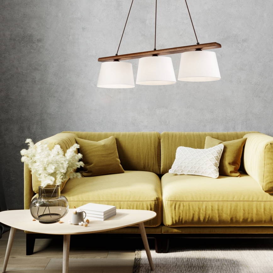 Kattovalaisin AIDA 3xE27/60W/230V pähkinä