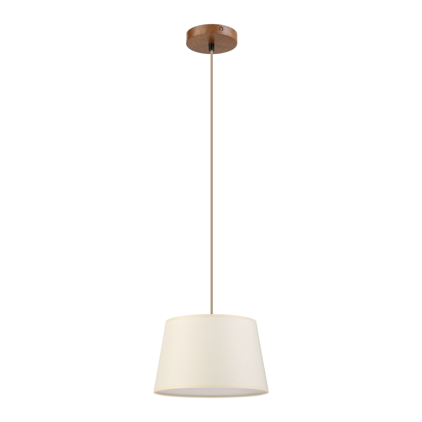 AIDA-riippuvalaisin johdolla 1xE27/15W/230V Ø 25 cm tammi/kerma
