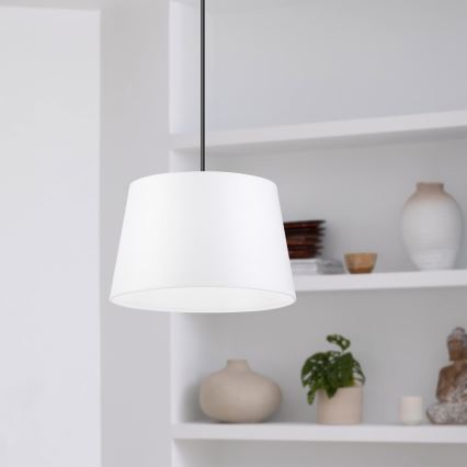 AIDA-riippuvalaisin vaijerilla 1xE27/60W/230V, halkaisija 25 cm, tammi/saksanpähkinä/valkoinen
