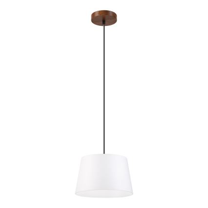 AIDA-riippuvalaisin vaijerilla 1xE27/60W/230V, halkaisija 25 cm, tammi/saksanpähkinä/valkoinen