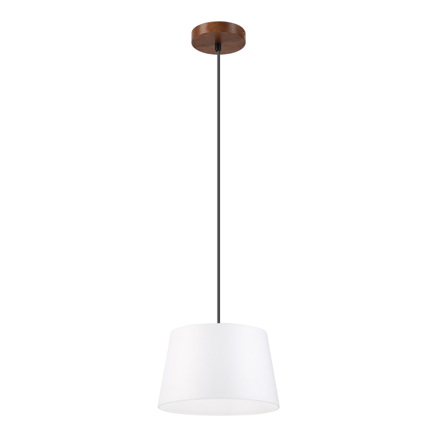 AIDA-riippuvalaisin vaijerilla 1xE27/60W/230V, halkaisija 25 cm, tammi/saksanpähkinä/valkoinen