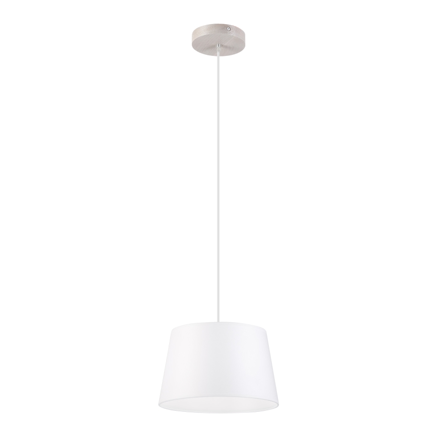 AIDA-riippuvalaisin vaijerilla, 1xE27/60W/230V, halkaisija 25 cm, tammi/valkoinen