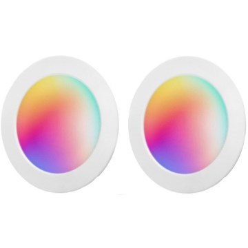 Aigostar - 2 kpl setti LED RGBW himmennettävät upotettavat alasvalot MESH LED/15W/230V 2700K-6500K